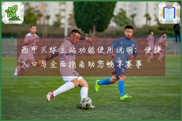 西甲买球主站功能使用说明：便捷入口与全面指南助您畅享赛事